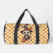 Niedliches Halloween-Skelett Duffle Bag (Rückseite)