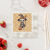 Niedliches Halloween-Skelett Serviette (Beispiel)