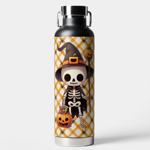 Niedliches Halloween-Skelett Trinkflasche