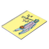 Niedliches Halloween-SkelettNotebook Notizblock (Linke Seite)