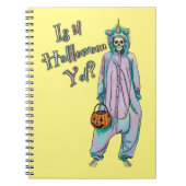 Niedliches Halloween-SkelettNotebook Notizblock (Vorderseite)
