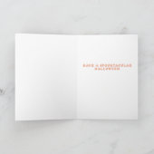 Niedliches Halloween-Skull-Knochen-Design Karte (Innenseite)