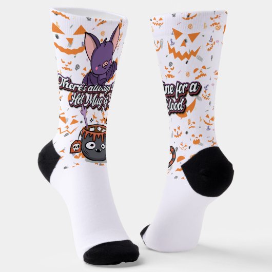 Niedliches Halloween! 👻 Socken (Gewinkelt)