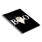 Niedliches Halloween-Spiral-Notebook - "Boo"-Geist Notizblock (Rechte Seite)