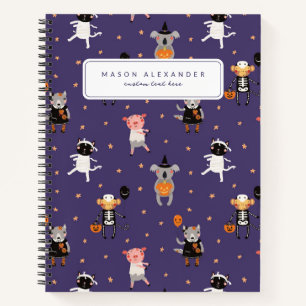 Niedliches Halloween-SpiralNotebook für Zurück in Notizblock