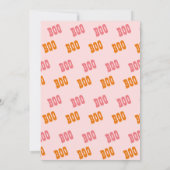 Niedliches Halloween Spooky Hexensche Kindergeburt Einladung (Rückseite)