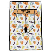 Niedliches Halloween - Spooky Spider - Mittlere Ge Geschenktüte (Vorderseite)