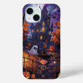 Niedliches Halloween Spooky Spuk House Ghost Pumpk Case-Mate iPhone Hülle (Rückseite)
