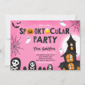 Niedliches Halloween Spuk Haus Spooktacular Einladung (Vorderseite)