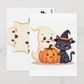 Niedliches Halloween-Squad | Tragetasche Postkarte (Vorne/Hinten)