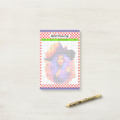 Niedliches Halloween-Thema - Blutdruckprotokoll Post-it Klebezettel (Auf Schreibtisch)