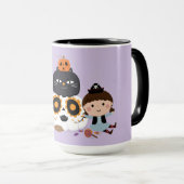 Niedliches Halloween-Thema Tasse (VorderseiteRechts)