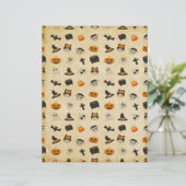 Niedliches Halloween-Themenmuster (Stehend Vorderseite)