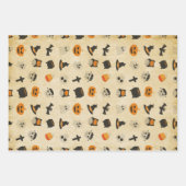 Niedliches Halloween-Themenmuster Geschenkpapier Set (Vorderseite)