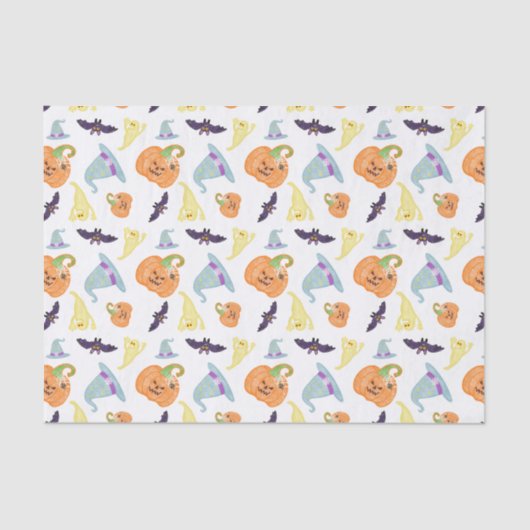 Niedliches Halloween-Tissue Seidenpapier (Vorderseite)