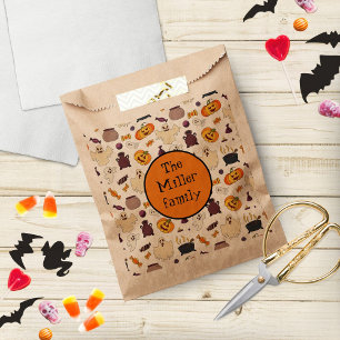 Niedliches Halloween-Trick oder Party behandeln Geschenktütchen