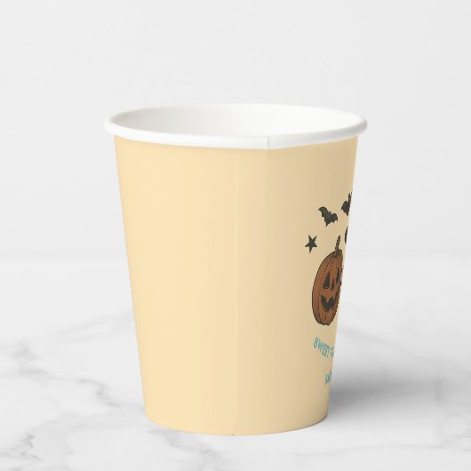 Niedliches Halloween - Trick oder Party trinken Pappbecher (Rechts)