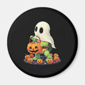 Niedliches Halloween Turtle Ghost mit Candy (2) Magnet (Vorne)