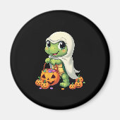 Niedliches Halloween Turtle Ghost mit Candy (4) Magnet (Vorne)