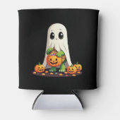 Niedliches Halloween Turtle Ghost mit Candy (6) Dosenkühler (Vorderseite)