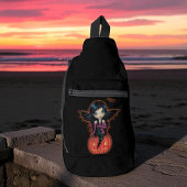 Niedliches Halloween-VampirGirl und Jack-o-Lantern Crossbody Bag