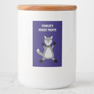 Niedliches Halloween Wolf Custom Dog Leckereien Lebensmitteletikett