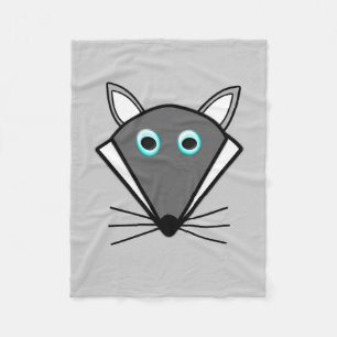 Niedliches Halloween Wolf Fleece Blanket