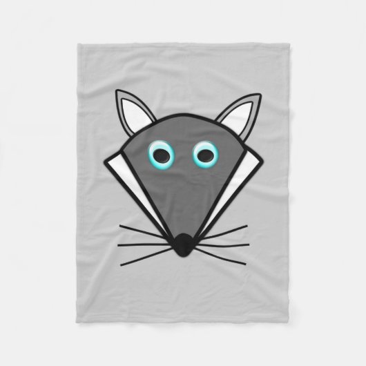 Niedliches Halloween Wolf Fleece Blanket (Vorderseite)