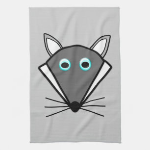 Niedliches Halloween Wolf Küchentuch