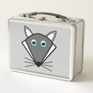 Niedliches Halloween Wolf Metal Lunchbox
