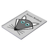 Niedliches Halloween-Wolf-Notebook Notizblock (Linke Seite)