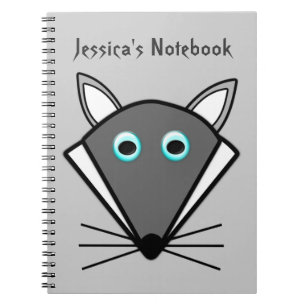 Niedliches Halloween-Wolf-Notebook Notizblock