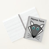 Niedliches Halloween Wolf SpiralNotebook Notizbuch (Innenseite)