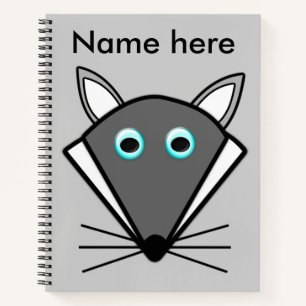 Niedliches Halloween Wolf SpiralNotebook Notizbuch