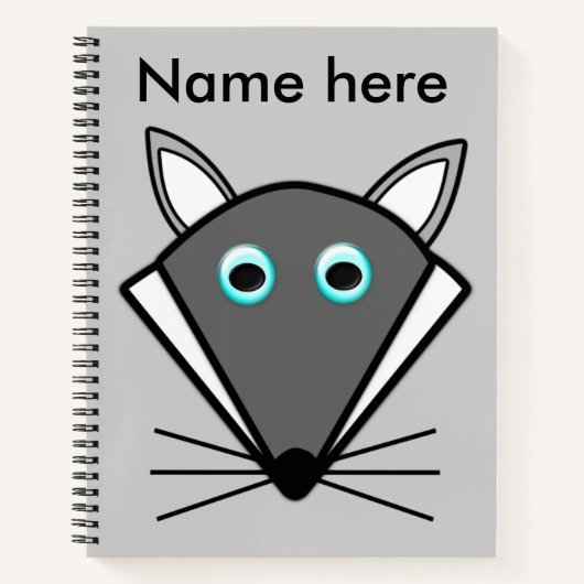 Niedliches Halloween Wolf SpiralNotebook Notizbuch (Vorderseite)