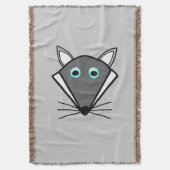 Niedliches Halloween Wolf Throw Blanket Decke (Vorderseite Vertikal)