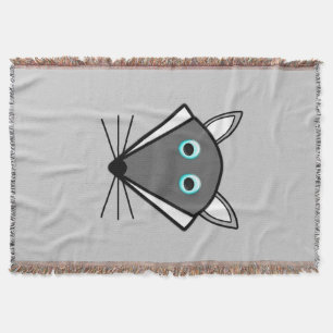 Niedliches Halloween Wolf Throw Blanket Decke