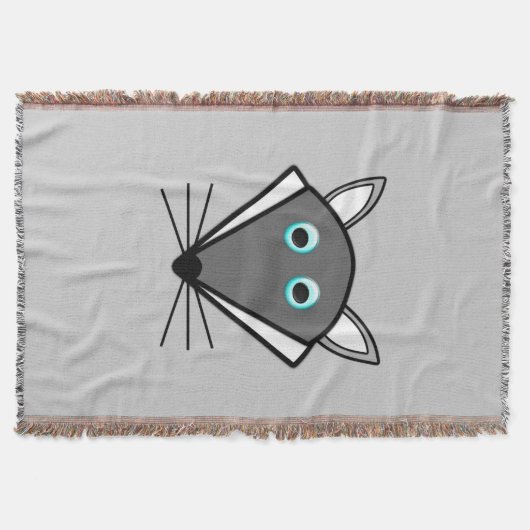 Niedliches Halloween Wolf Throw Blanket Decke (Vorderseite)
