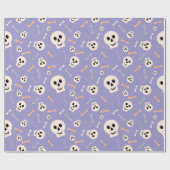 Niedliches Halloween Wrapping Paper mit Skull und Geschenkpapier (Flach)
