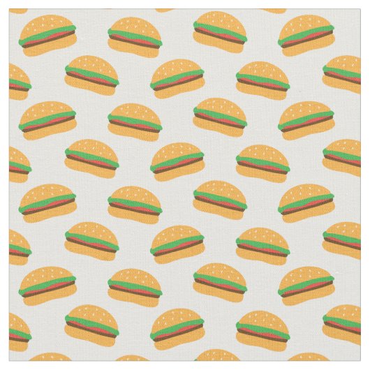 Niedliches Hamburger Muster Stoff (Nahaufnahme)