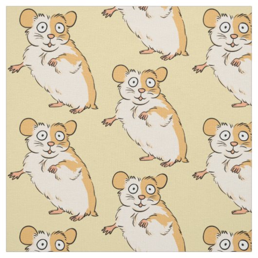 Niedliches Hamster-Muster Stoff (Muster)