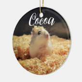 Niedliches Hamstergeschenk für Hamsterliebhaber Keramik Ornament (Links)