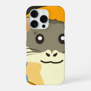 Niedliches Hamstergesicht mit farbigem Fell: Tierl iPhone 16 Pro Hülle