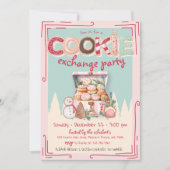 Niedliches Hand gezeichnetes Weihnachtskochtausch Einladung (Vorderseite)