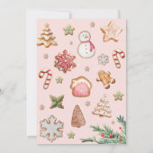 Niedliches Hand gezeichnetes Weihnachtskochtausch Einladung (Rückseite)