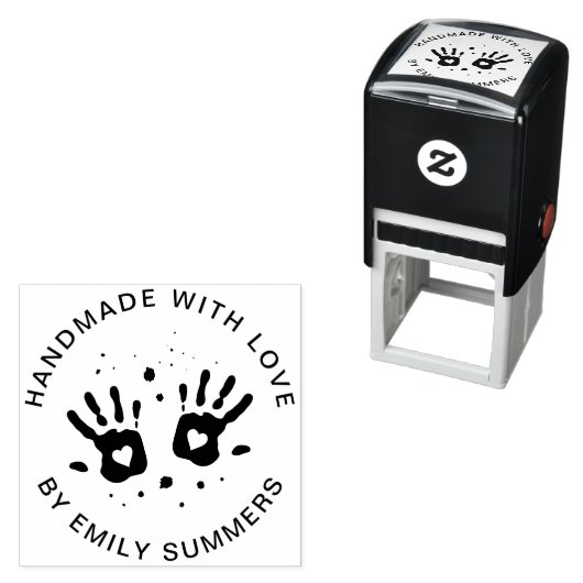 Niedliches handgefertigtes Kleinunternehmen oder K Permastempel (Beispiel)