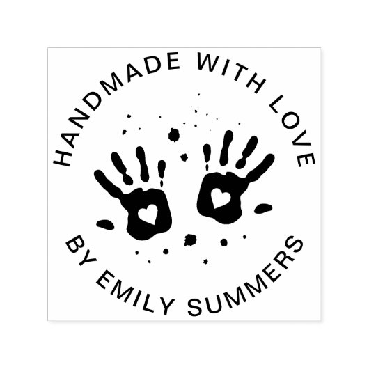 Niedliches handgefertigtes Kleinunternehmen oder K Permastempel (Design)