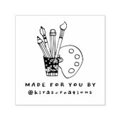 Niedliches handgefertigtes Kunsthandwerk oder Logo Permastempel (Design)