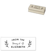 Niedliches handgeschriebenes Buch aus der Biblioth Gummistempel (Stempel)