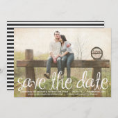 Niedliches handgeschriebenes Skript Ankündigung Da (Vorne/Hinten)